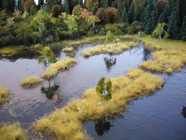 Model rašeliniště v měřítku 1:87 pro expozici v informačním centru  ve Svinné Ladě. Zadavatel město Kvilda
